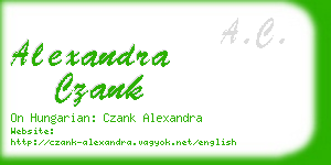 alexandra czank business card